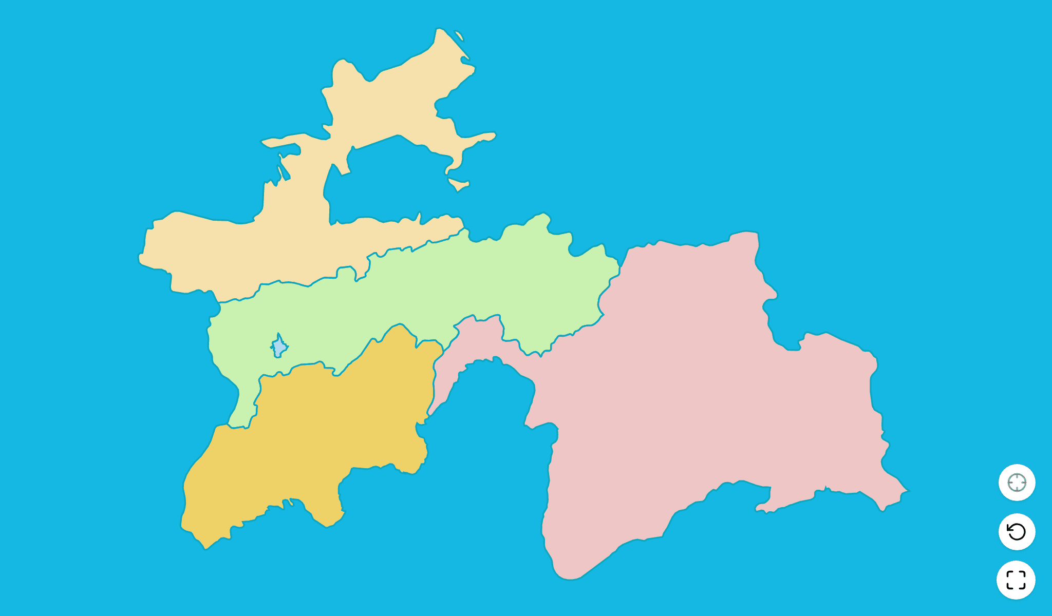 Tajikistan Map Quiz GameScreenshot