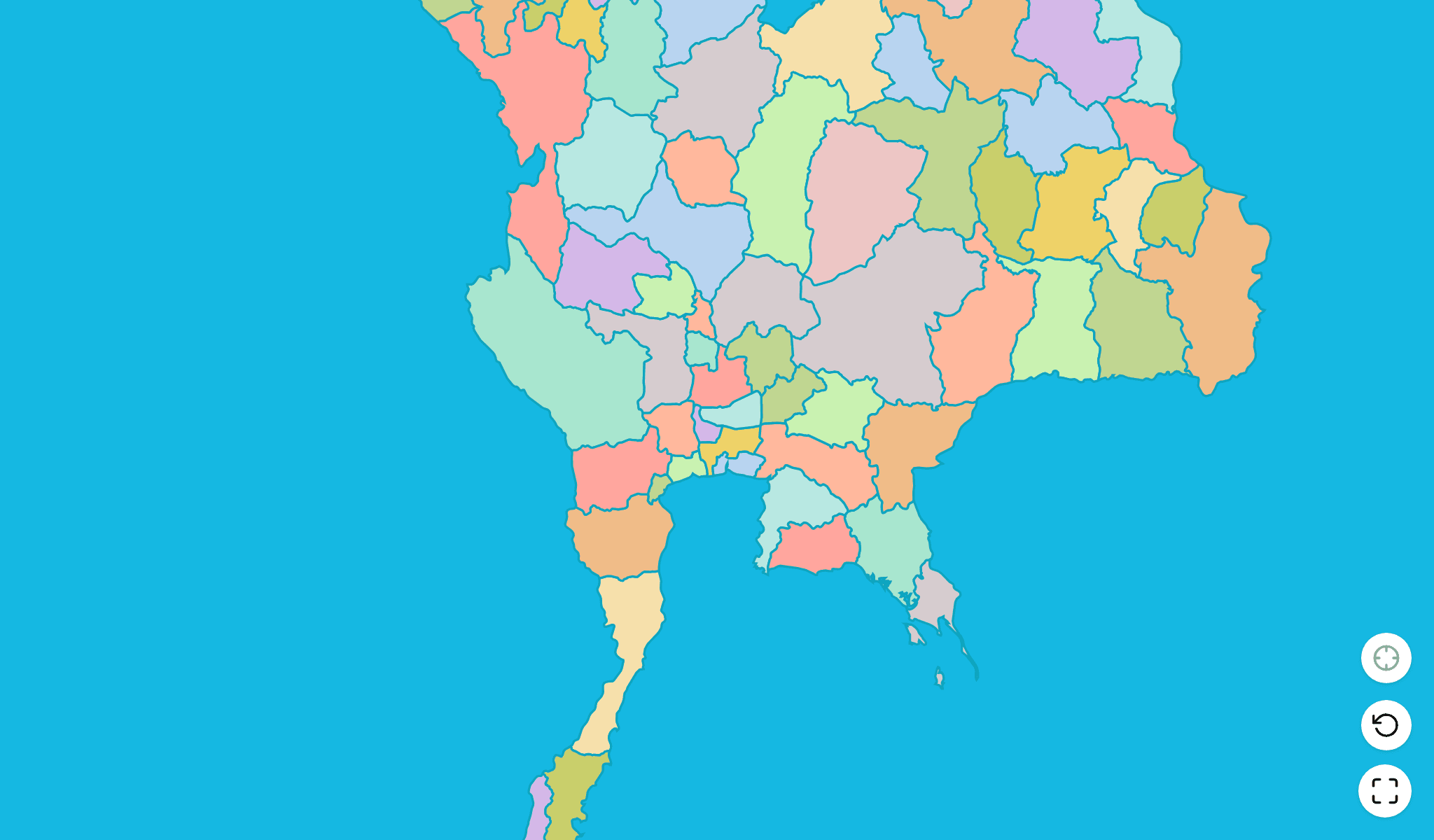 Thailand Map Quiz GameScreenshot