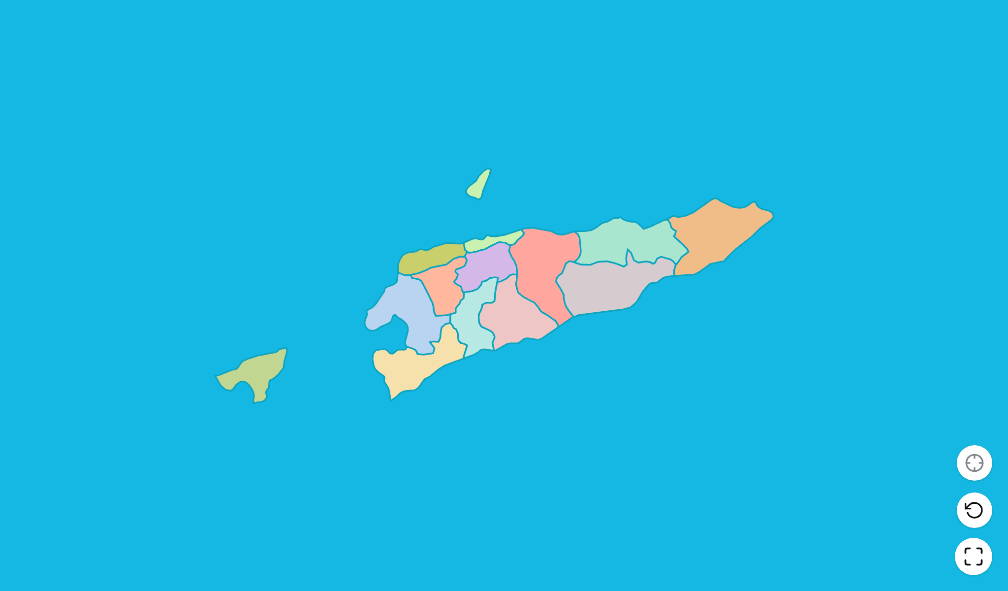 Timor-Leste Map Quiz GameScreenshot