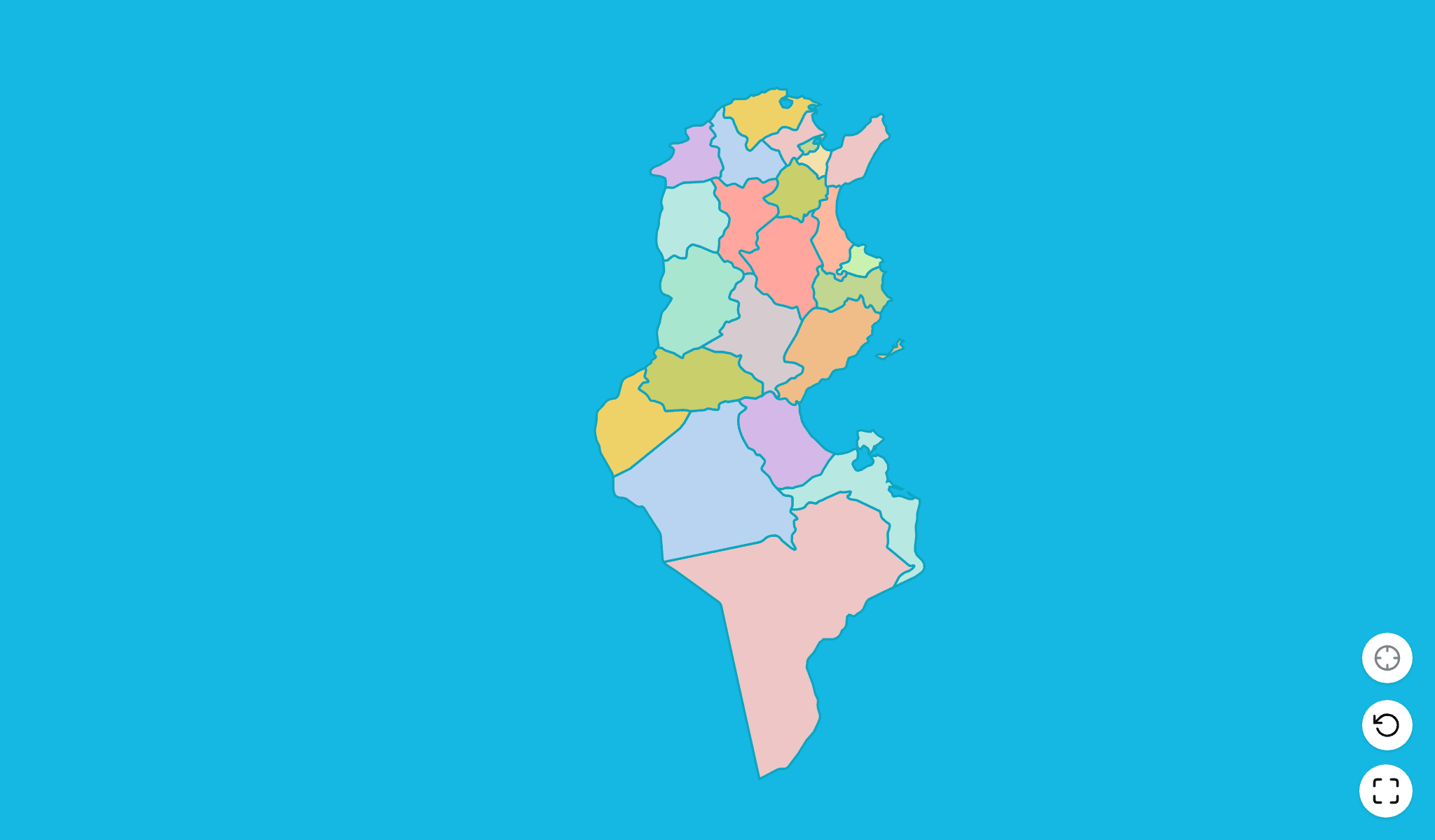 Tunisia Map Quiz GameScreenshot