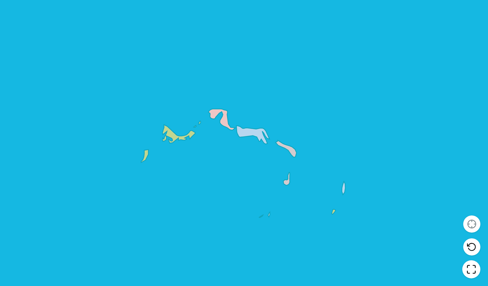 Turks-und Caicosinseln Karten-Quiz-SpielScreenshot