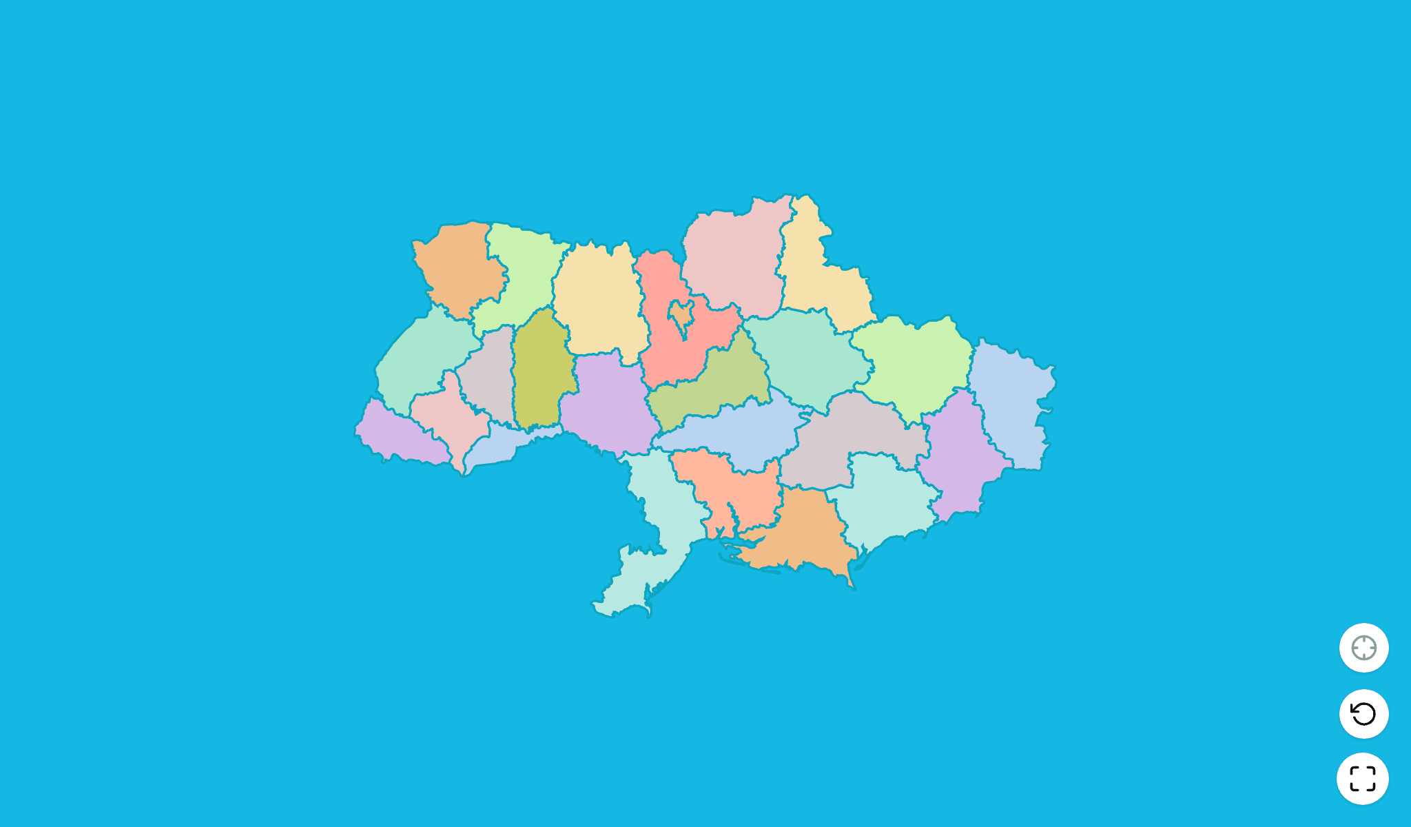 Ukraine Map Quiz GameScreenshot