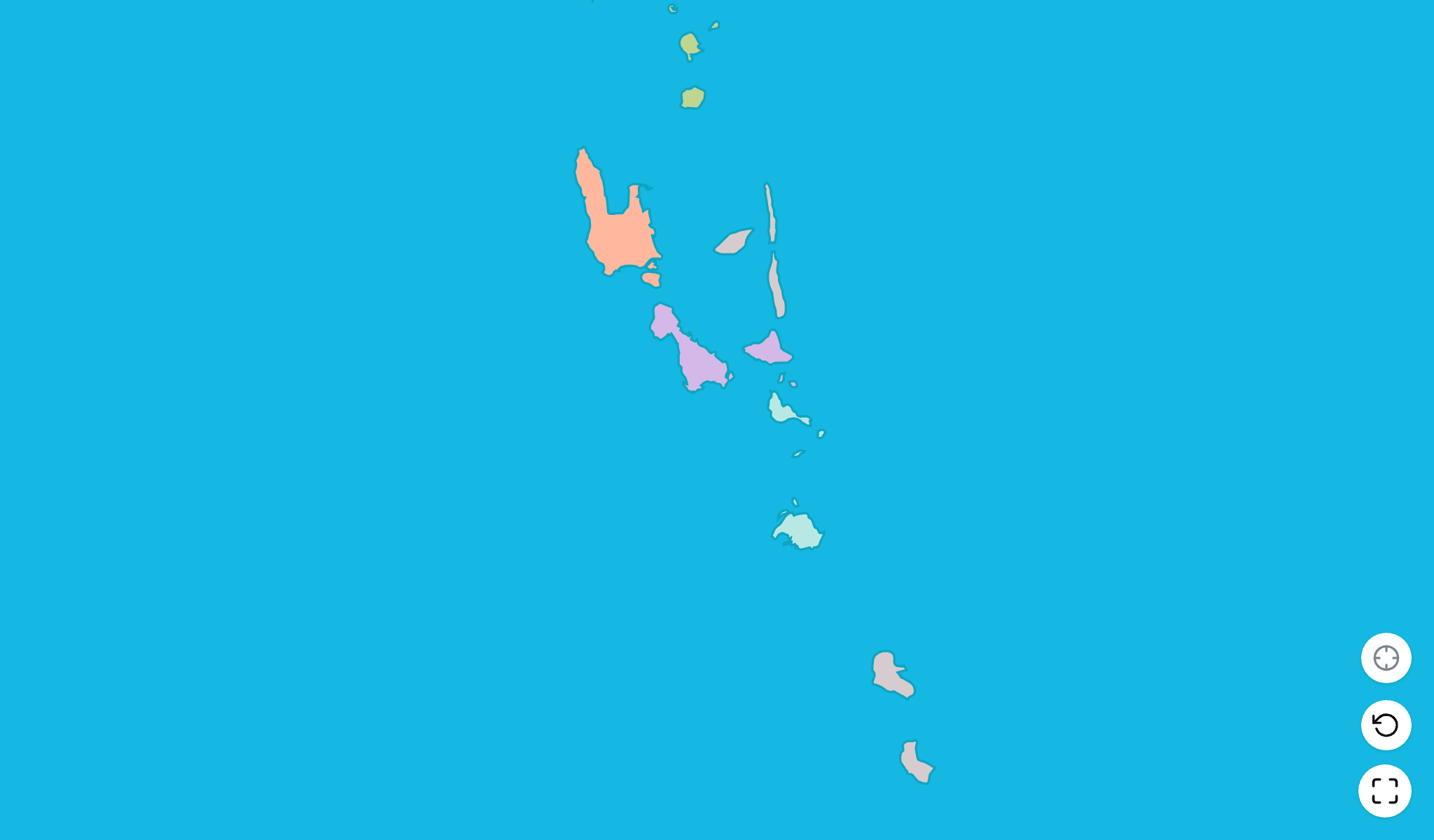 Vanuatu Map Quiz GameScreenshot