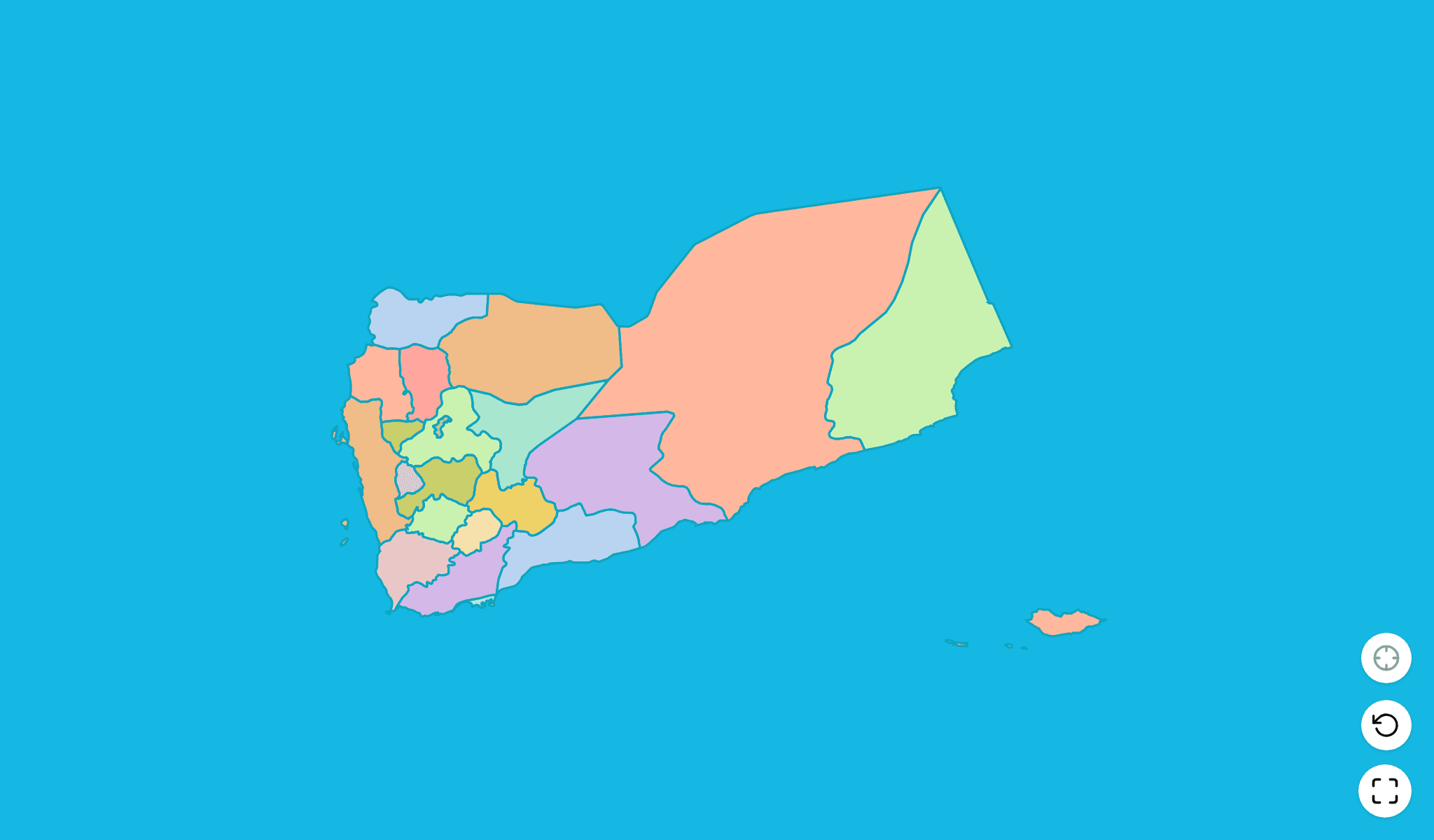 Yemen Map Quiz GameScreenshot
