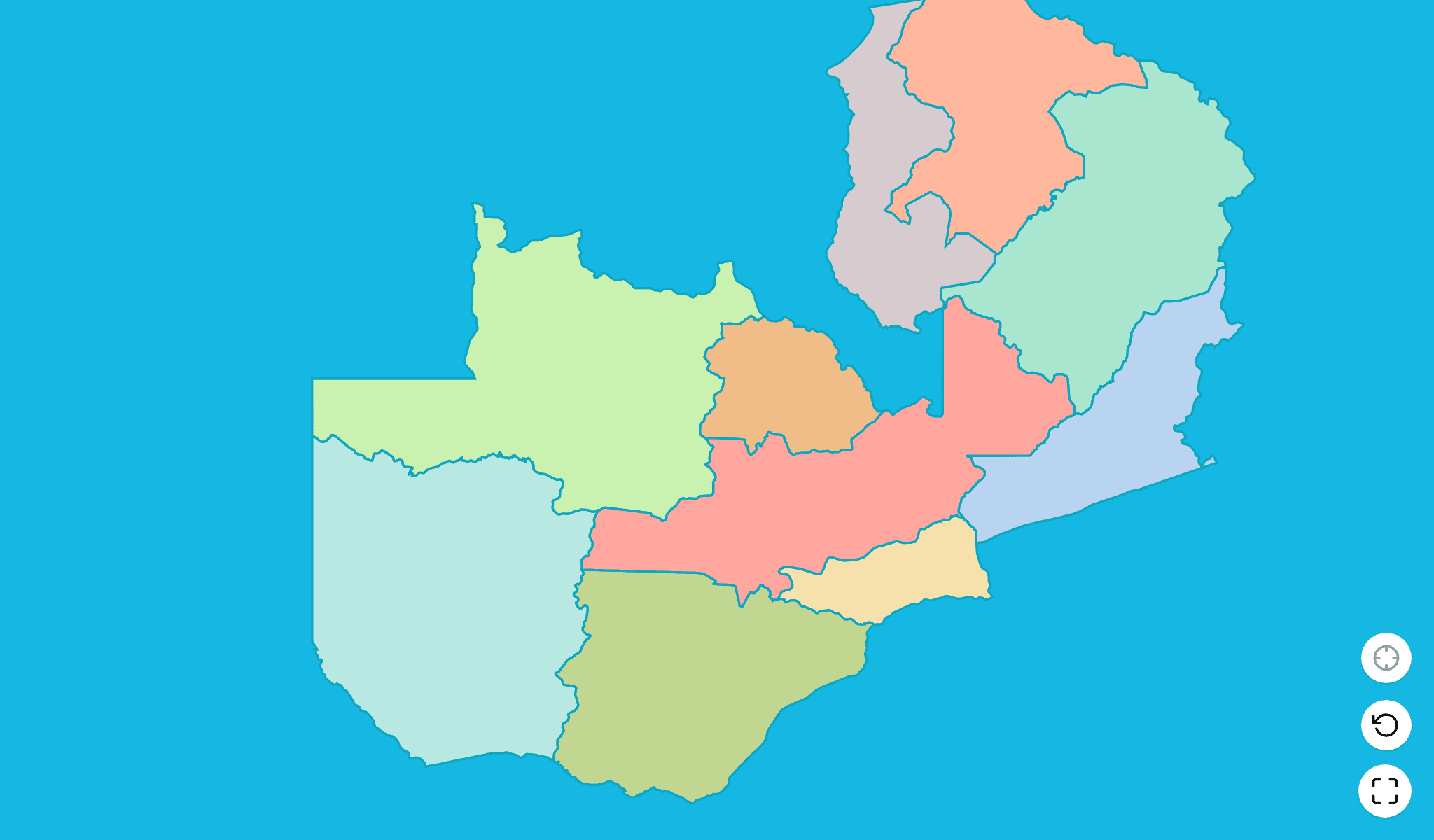 Sambia Karten-Quiz-SpielScreenshot