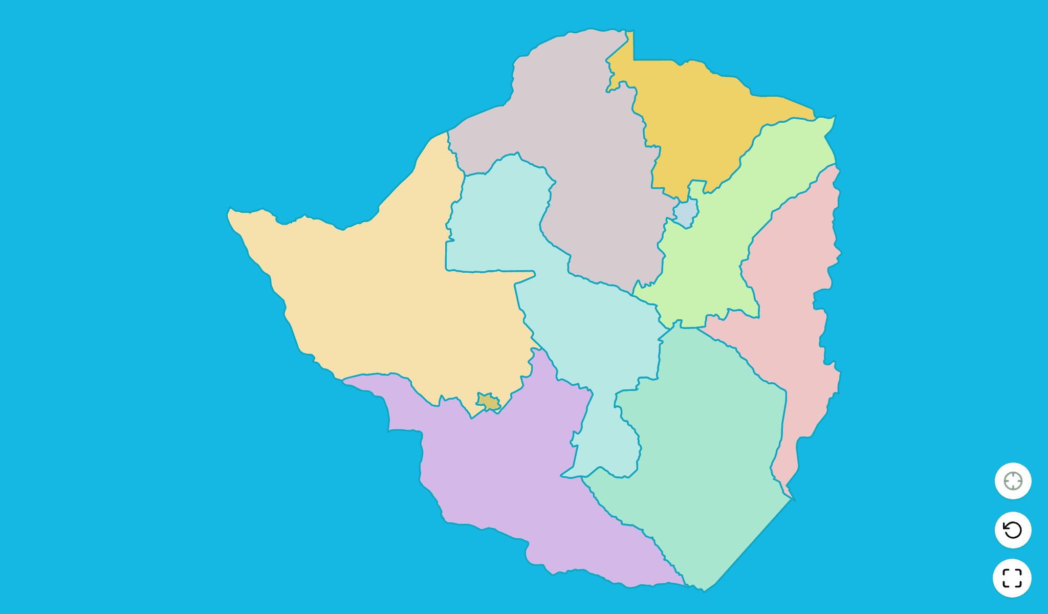 Zimbabwe Gioco Quiz MappaScreenshot